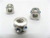 20 Alloy Barrel Thread European Beads ac-sp548