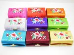 12 Embroidered SILK Double Lipstick Case With Mirror