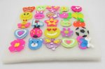 25 Flashing Cartoon Hair Clip Hairclips Assorted