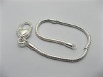 4Pcs Sliver Heart Clasp European Bracelet 20cm ac-str218