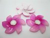 20Pcs Fuschia Flower Hairclip Jewelry Finding Beads 6cm