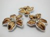 3x30Pcs Coffee Flower Hairclip Jewelry Finding Beads 5.5x5cm 3x30Pcs Coffee Flower Hairclip Jewelry Finding Beads 5.5x5cm