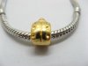 10pcs 18K Gold Plated European Thread Beetle Beads 10pcs 18K Gold Plated European Thread Beetle Beads