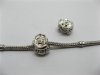 20 Alloy Flower Thread European Beads pa-m39