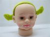 12X Yellow&Green Felt Cover Headband Hairband for Kids wholesale