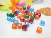 250 HQ Alphabet Letter Cube Beads 10mm Good Quality