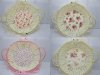 10X Fancy Handmade Round Paper Crochet Basket w/Handle