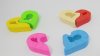 36Pkts x 2Pcs Novelty Heart Shape Erasers Mixed Colour 36Pkts x 2Pcs Novelty Heart Shape Erasers Mixed Colour