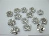 475Pcs Sliver Flower Beads Findings 15mm