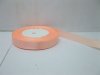 10Rolls X 25Yards Peachpuff Satin Ribbon 15mm