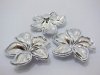 3x30Pcs Silver Plated Flower Hairclip Jewelry Finding Bead 5.5x5 3x30Pcs Silver Plated Flower Hairclip Jewelry Finding Bead 5.5x5