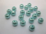 1000 Blue Round Simulate Pearl Loose Beads 8mm