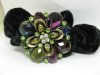 12pcs Chic Designer Hair Clips,Rhinestone Floral Clips