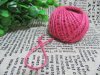 5X 150M Burlap Rope Hemp Cord Thread Jute String Roll DIY Pink