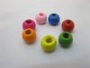 2000 Colourful Round Wooden Beads 5X6mm