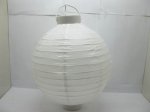 5Pcs Plain White Led Light Up Paper Lantern 30cm