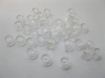 2100Pcs Transparent Clear Barrel Pony Beads 6x8mm