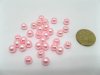 1000 Pink 8mm Round Simulate Pearl Beads