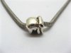 100 Silver Plated Alloy Barrel Elephant Pandora Beads