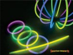 100Pcs Glow in the Dark Sticks 5x560mm for Disco Party
