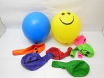 100 Smiley Face Balloons Mixed Color 30cm