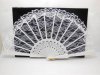 10 White Bridal Lace Hand Fan Wedding Favor 10 White Bridal Lace Hand Fan Wedding Favor