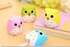 24Pcs Owl Shape 2 Hole Pencil Sharpener Mixed Color