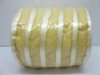 5Rolls X 50Yards Golden Edged Organza Ribbon 25mm