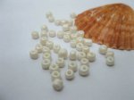1Bag X 5000Pcs Opaque Glass Seed Beads 3.5-4mm Ivory