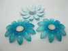 20Pcs Blue Blossom Sunflower Hairclip Jewelry Finding Beads 65mm