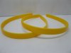 20Pcs Yellow Hairbands Hair Clips Craft for DIY 12MM