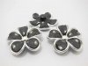 3x30Pcs Black Flower Hairclip Jewelry Finding Beads 4.5cm 3x30Pcs Black Flower Hairclip Jewelry Finding Beads 4.5cm
