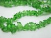 10 Strands Green Loose Glass Chip Beads 90cm