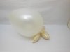 100 Pearl White Natural Latex Balloons 30cm