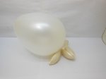 100 Pearl White Natural Latex Balloons 30cm