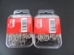 6Packets X 70Pcs Metal Silver Tone Paper Clips 50mm