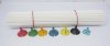 2x100Sets HQ White Balloon Sticks Holders with Mixed Color Cups