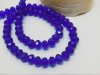 10Strand x 95Pcs Blue Faceted Crystal Beads 6mm