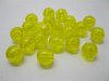 1Bag X 260Pcs Yellow Transparent Round Beads 14mm