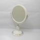 1X White Pedestal Oval Makeup Mirror Double Sided 3x Magnify 1X White Pedestal Oval Makeup Mirror Double Sided 3x Magnify