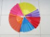 10X New Chinese Cloth Folding Fans Mixed Color