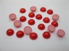 1000Pcs 10mm Red Semi-Circle Simulated Pearl Bead Flatback