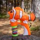 30X Battery Operated Flashing Clown Fish Bubble Guns w/Sound