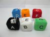 2x24Pcs Funny Sponge Materials ABC Dice with Sucker Wholesale