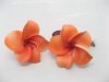 50 New Orange Fabulous Foam Frangipani Flower 8x3.5cm