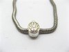 100 Silver Beetle Charms Fit European Beads ac-sp445 100 Silver Beetle Charms Fit European Beads ac-sp445