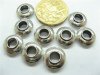 50 Oblate Metal European Beads pa-b30