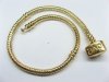 1X European Golden Plated Bracelet w/Love Clasp 20cm 1X European Golden Plated Bracelet w/Love Clasp 20cm