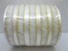 5Rolls X 250Yards White Edged Organza Ribbon 25mm