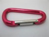 12X Red Aluminum Carabiner Key Rings/Keychains